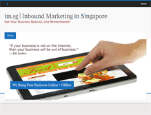 Tablet Screenshot of im.sg